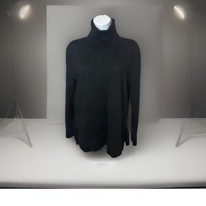 Banana Republic Black Merino Wool Turtleneck Sweater Long Sleeve Women’s Medium